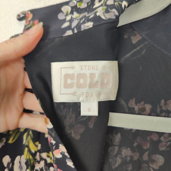 Stone Cold Fox Black Floral Long Sleeve Dress - Picture 6 of 9